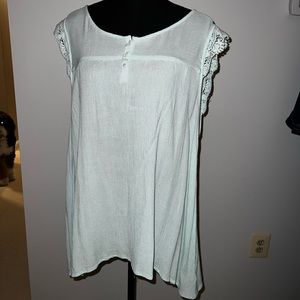 💕 LC by Lauren Conrad Mint Tank Blouse Size XXL